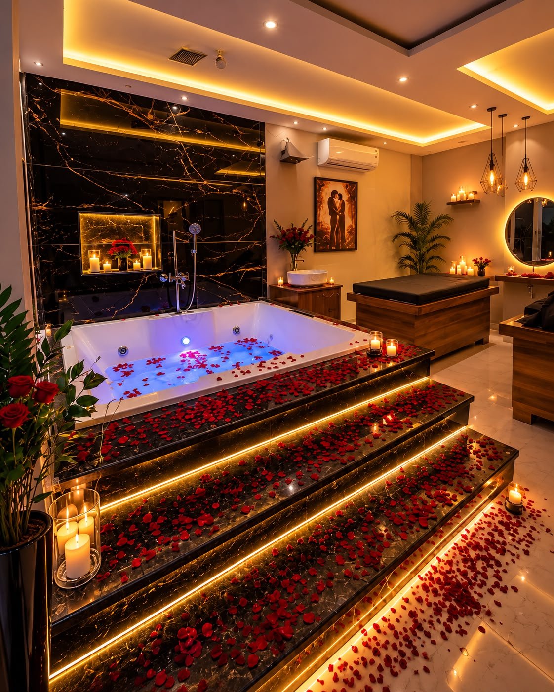 Peaceful spa relaxation
