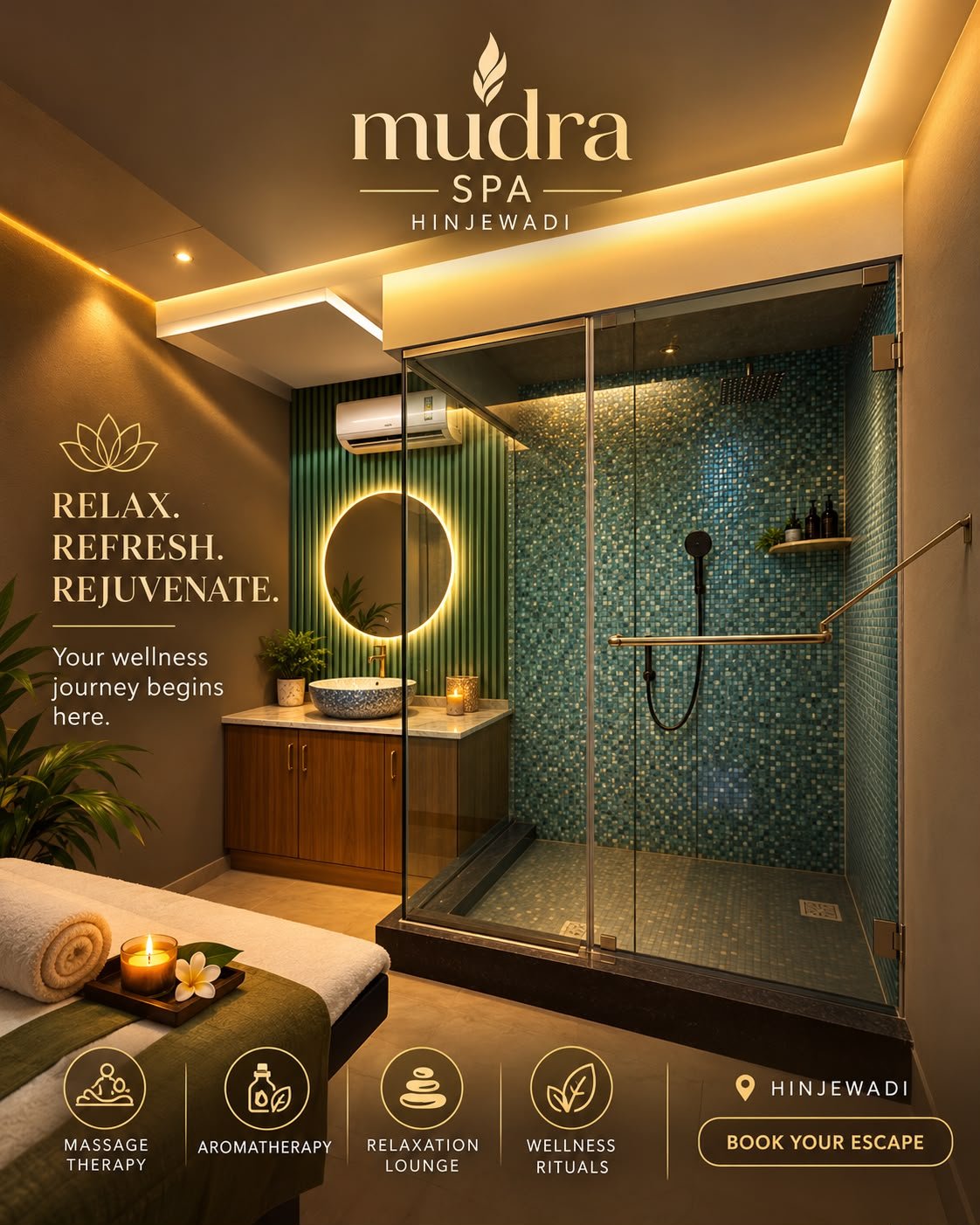 Peaceful wellness spa